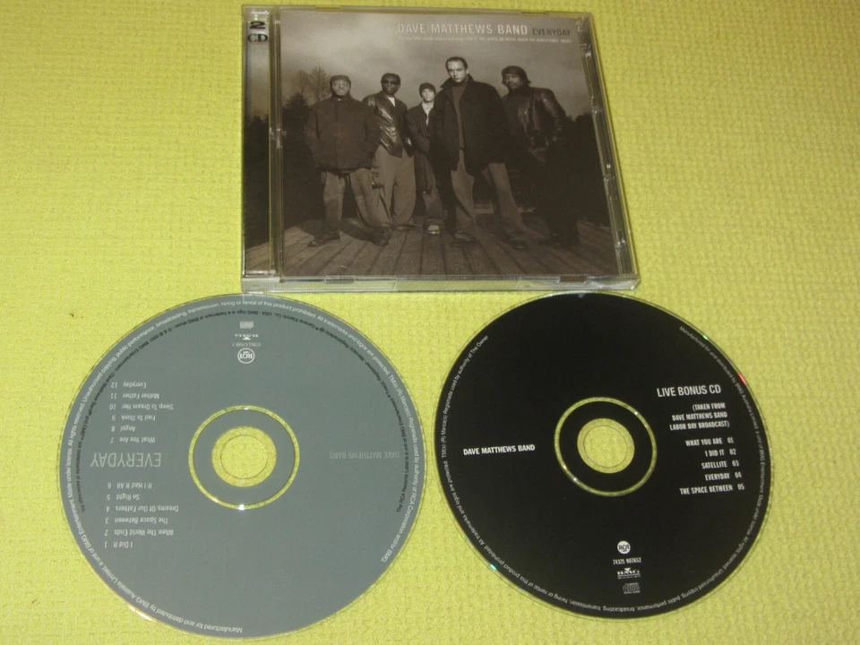 Dave Matthews Band Everyday 2 CD Album ft Live Bonus CD Rock Pop BMG Australia - Image 1 of 1