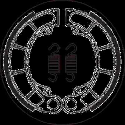 Juego de zapatas de freno traseras de cerámica SBS para Honda Rancher 350 4x4 00-06 Foto 1 de 4