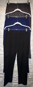 Neu ohne Etikett Lisa Rinna Collection pflegeleichte Cargohose Strick zum Überziehen spitz zulaufendes Bein XS - Bild 1 von 18