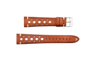 CORREAS DE RELOJ DE CUERO RALLY CARRERAS DE COLECCIÓN TOSCANA ML-112 18-20-22MM DE ITALIA - Imagen 1 de 3
