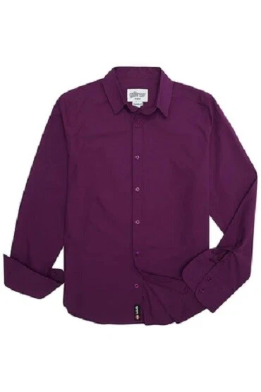 AND NOW THIS Plum Red Front Button Long Sleeve Shirt NEW XL - Image 1 of 1