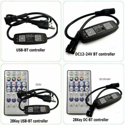 WS2812B WS2811 LED Strip RF Bluetooth-compatible Music Controller 28key Remote - Image 1 of 4