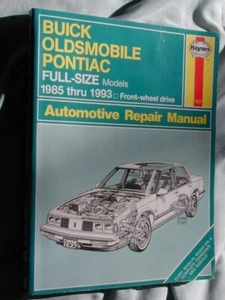 Buick Oldsmobile Pontiac FULL-SIZES 85-93 repair manual - Picture 1 of 1