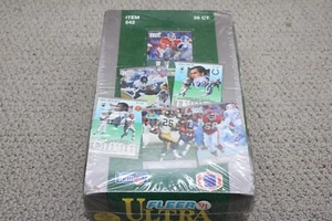 1991 Fleer Ultra Football SEALED HOBBY WAX BOX 36 Packs *ORIGINAL OWNER* - Picture 1 of 1