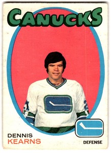 1971-72 O-Pee-Chee Dennis Kearns Rookie #231 Vancouver Canucks