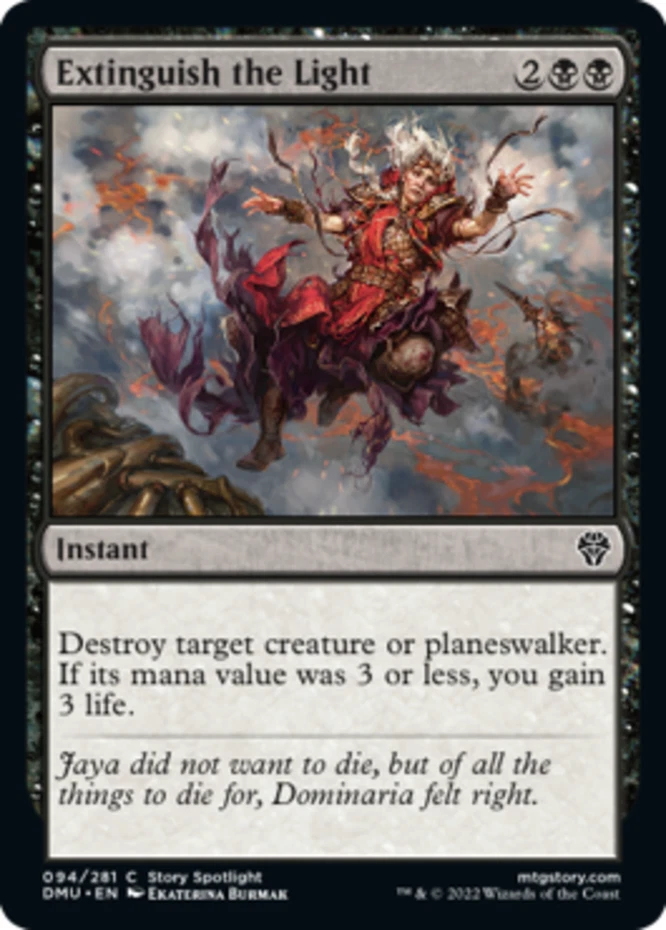 x4 Extinguish the Light - Foil C MTG Dominaria United M/NM, English - Image 1 of 1