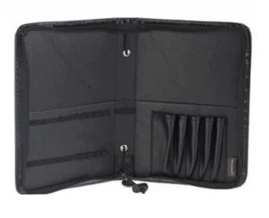 Darac Beauty Standing Travel Black Makeup Paint Brush Case Clutch Zip Bag - Picture 1 of 3