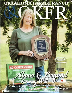 OKFR OKLAHOMA FARM & RANCH Magazine October 2021 Tammy Will Cardin Sulphur - Foto 1 di 2