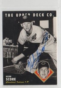 Herb Score 1994 Upper Deck All Time Heroes signed autographed card Indians