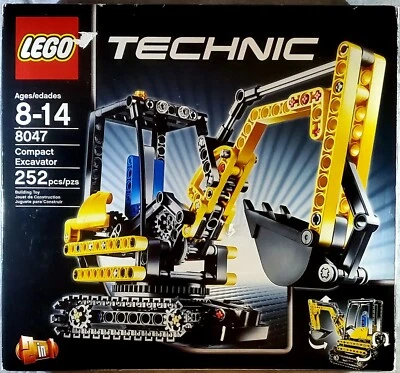 LEGO 8047 Technic Compact Excavator 👷 💯% COMP ALL ORIG/PCS/BOX/INSTRUCT - Image 1 of 4