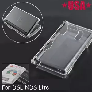 Clear Crystal Hard Shell Case Cover for Nintendo DSL NDS Lite NDSL Console - Picture 1 of 7