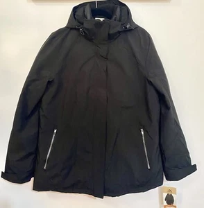 ZeroXposur 2 in 1 Jacket/ Coat Lined w/Removable Hood Women's Size Large Black - Picture 1 of 19