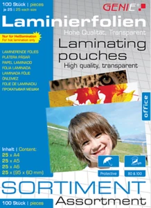 GENIE Kombipackung (sortiert) Laminierfolien - Bild 1 von 1