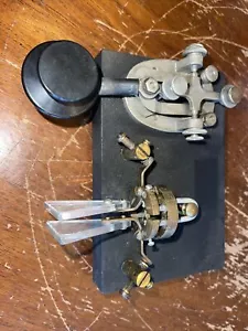 BENCHER ? BY 1 IAMBIC PADDLE & Straight Key Home Brew Very Interesting Set Up - Picture 1 of 24