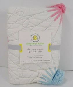 Pottery Barn Kids Margherita Missoni Daisy Pom Pom Quilted Sham Euro H328 - Picture 1 of 9