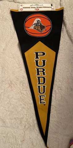 NEW Purdue University Basketball Logo  Wool Blend Pennant 17x40 Winning Streak Cover