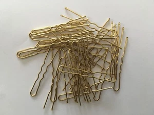 STRONG WAVED HAIR PINS SHORT 5cm 36 Per Pack 3 Shades/Colours Blonde/Brown/Black - Picture 1 of 8