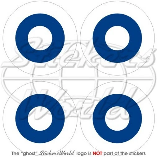 FINLAND Force Aérienne Finlandais Cocarde 50mm Vinyle Sticker Autocollant x4