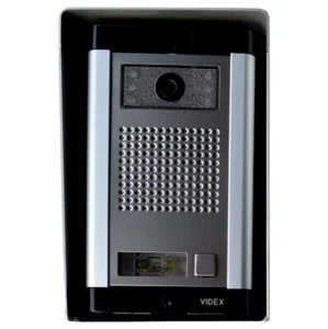 Módulo de audio/vídeo Videx 831K blanco y negro con protector contra la lluvia y carcasa de montaje en superficie - Imagen 1 de 2