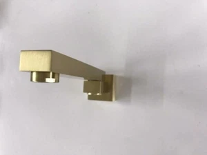 swivel bath filler spout square 200 mm Brushed brass Gold rose gold matte black - Picture 1 of 12