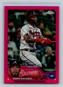 2023 Topps Chrome Update Series - Eddie Rosario #USC115 Magenta Refractor /399 - Bild 1 von 2