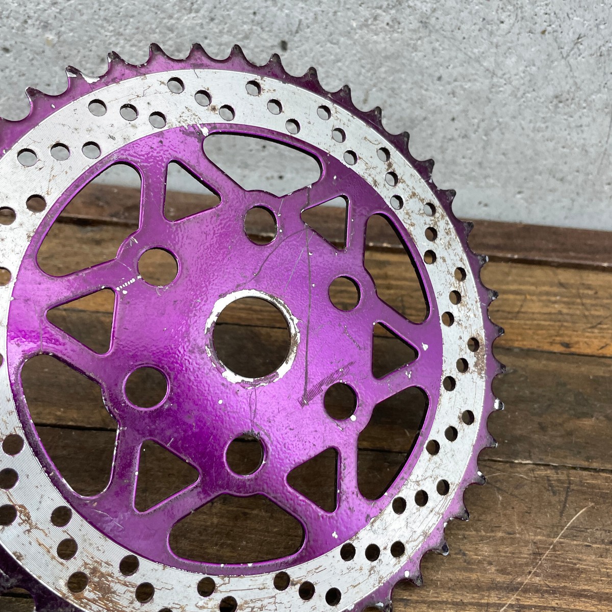 マジックフルーツ　BMX パープル ハート型スプロケット マジックフルーツ BMX パープル ハート型スプロケット マジック