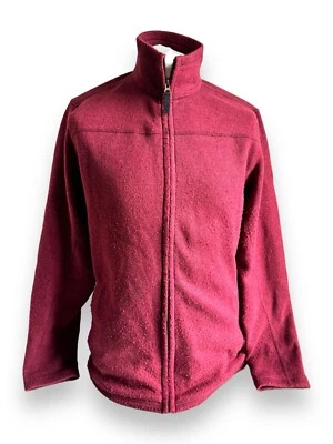 Cárdigan/chaqueta polar Timberland para hombre - talla MEDIANA Borgoña M usada Foto 1 de 4