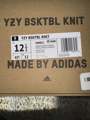 Adidas Yeezy YZY BSKTBL KNIT Energy Glow taglia 12 5