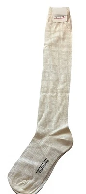 Calcetines acanalados de rodilla alta Talbots de colección nuevos stock antiguo mezcla de nailon talla 9-11 Foto 1 de 4