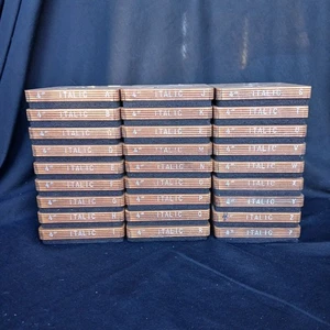 Ellison ACCUCUT 4” Italic Font Alphabet A-Z Cutting Dies Educational Punctuation - Picture 1 of 6