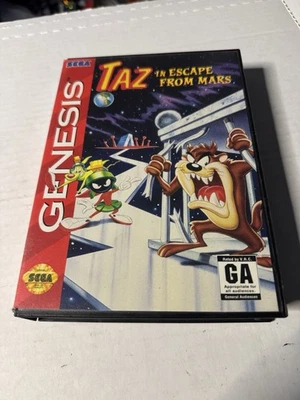 Taz in Escape From Mars (Sega Genesis, 1994) No Manual Tested - Image 1 of 3