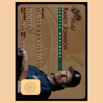 Randy Johnson #48 1995 Studio Gold Seattle Mariners Baseball Card MLB NM - Image 1 of 4