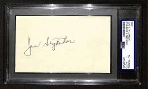 Joe Stydahar HOF Signed/Auto Cut on 3x5 Index Card Chicago Bears PSA/DNA 197809 - Picture 1 of 1
