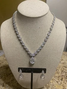Collana e orecchini donna W M Hai Mo - Foto 1 di 8