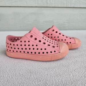 Native Jefferson Toddler SZ C6 Pink Slip-On Water Shoes Girl Algae - Picture 1 of 12