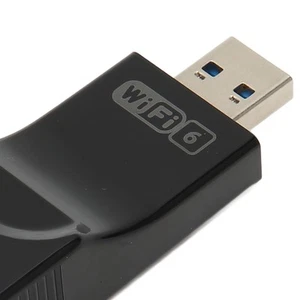 USB WiFi 6 Adapter 2.4 5.8G Dual Band WPA3 Encryption 1800Mbps WiFi Adapter W CB - Afbeelding 1 van 22