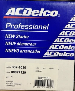 ACDelco 337-1030 Starter Motor GM 88877129 Buick Chevrolet GMC Oldsmobile Saturn - Picture 1 of 3