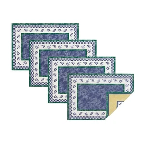 Tischsets Mehrfarbig-Farbe Schalter 3 Druck Baumwolle 14" B x 20" L (4er Set) - Bild 1 von 5