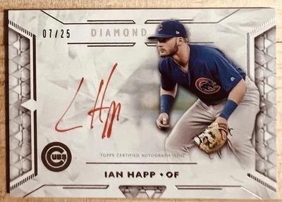 2018 Topps DIAMOND ICON IAN HAPP Red Ink On Card Auto #D 07/25. - Image 1 of 4
