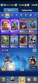 CR 70 LVL | 54 MAXED CARDS | 11K+ Trophies | 70K+ GOLD | 140 Emotes | CHEAP
