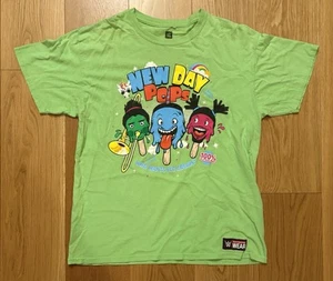 WWE Authentic New Day POPS T-Shirt Gr. L Kofi Kingston Big E Xavier Woods - Bild 1 von 3