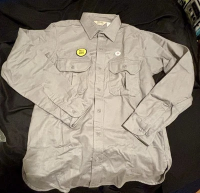 NEW Cabela's Men's Gray Chamois Button Up Shirt L Tall - image 1 of 4