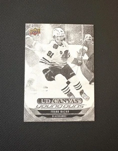 2024-25 UD Canvas Black and White Young Guns Frank Nazar #C-117 Chicago - Picture 1 of 2