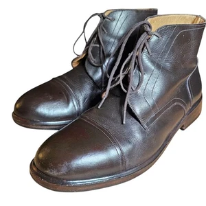 Botas Chukka Giorgio Armani Italia Para Hombre Puntera Marrón Con Cordones Talla 8 EE. UU. - Imagen 1 de 15