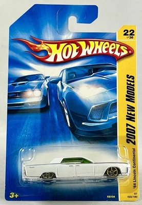 Lincoln Continental #22/36 2007 Hot Wheels '64 blanco perla nuevo Foto 1 de 4