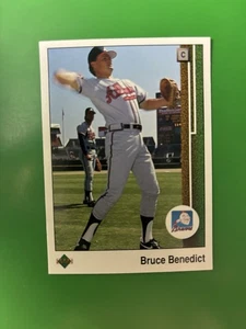 1989 Upper Deck Bruce Benedict Atlanta Braves #121 - Picture 1 of 2