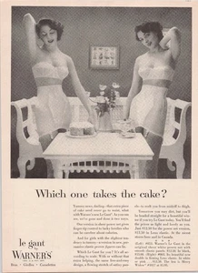 Warner's Le Gant Vintage Print Ad 1955 Lingerie Sheer Power Net - Picture 1 of 1