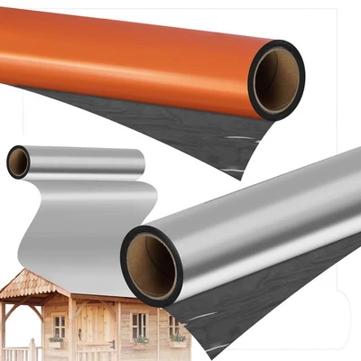 5m² -100m² Dachfolie UV-beständig Selbstklebend Bitumendachbahn Alubeschichtung - Bild 1 von 4