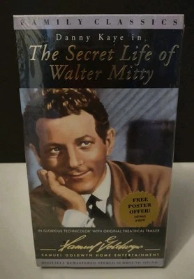 "The Secret Life of Walter Mitty" (1947) Sealed And New Fantasy/Romance VHS  - Image 1 of 4