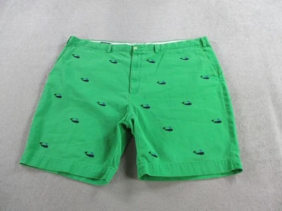 Pantalones Cortos Polo Ralph Lauren Para Hombre Big Grand 50 Verde Estampado de Ballena Algodón Bordado Foto 1 de 4
